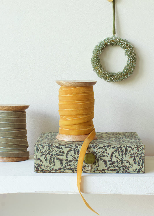 Plain velvet ribbon AE1001