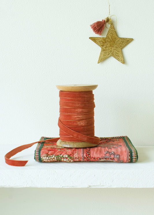 Plain velvet ribbon AE3612