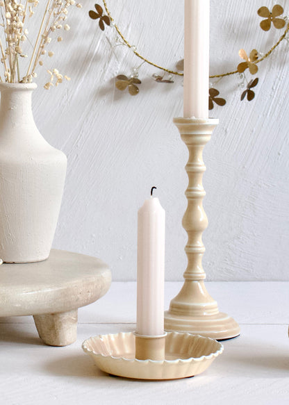 Candle holder beige DG04