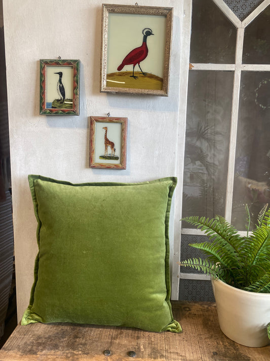 Fern velvet cushion cover BHAT026