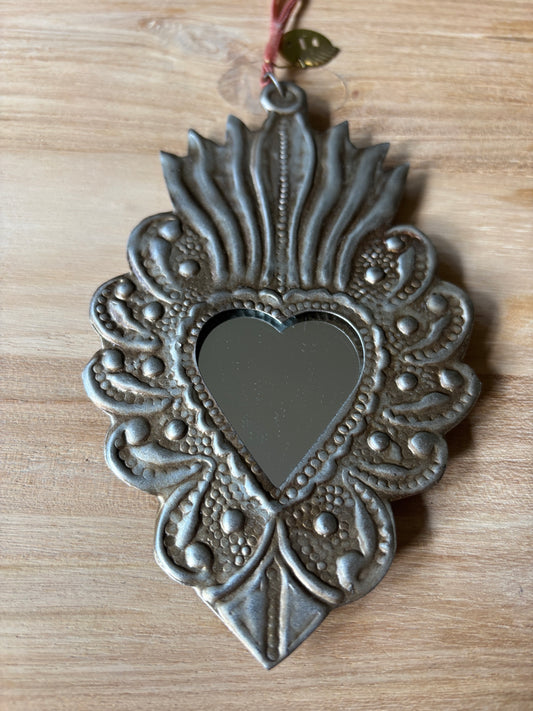 heart mirror silver NAW2505