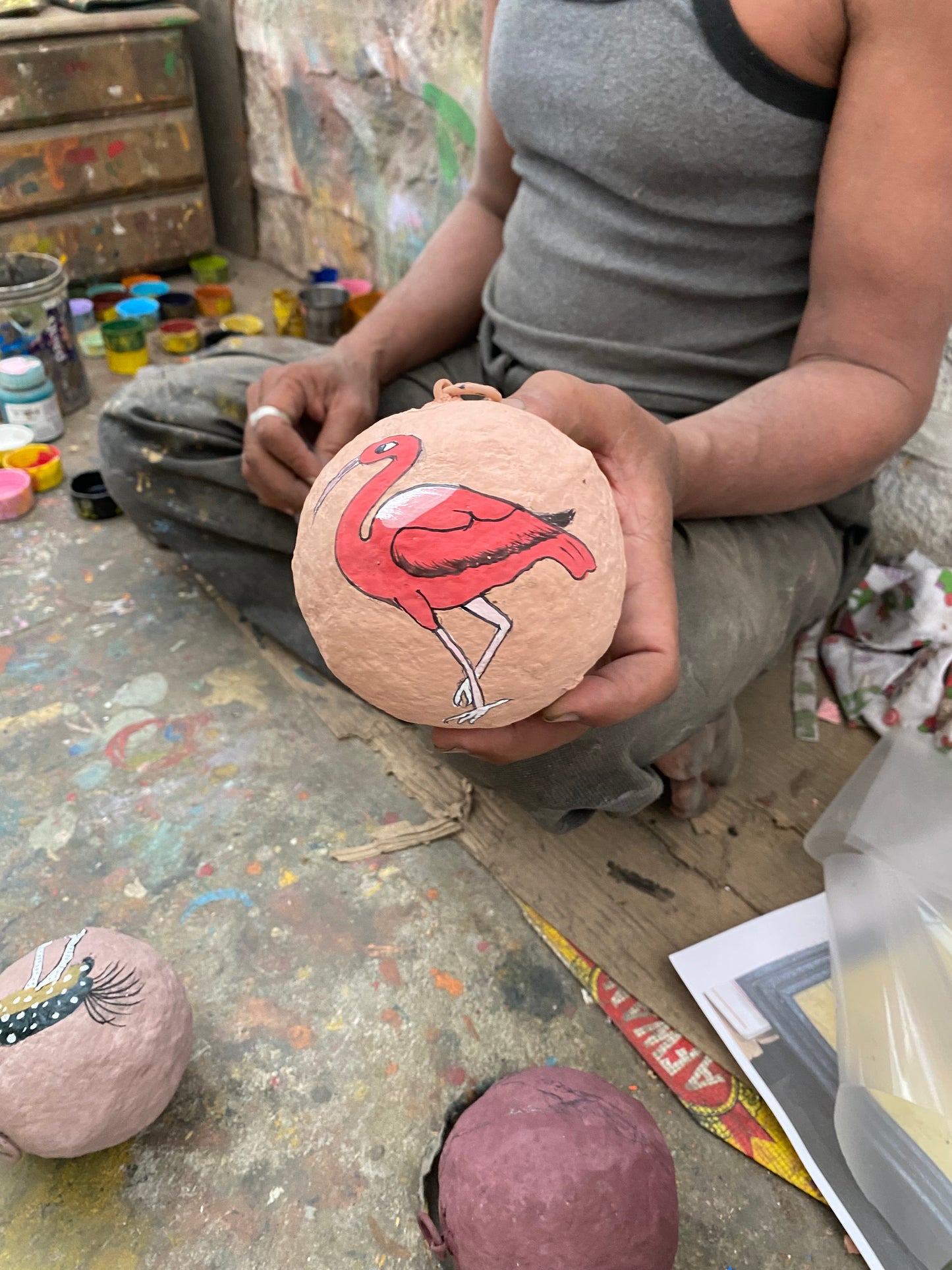 Papier-maché bal Ibis MJ25462