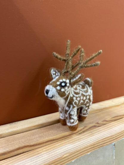 Felt brown deer