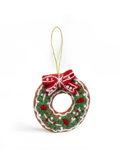 Vilt kerstkrans NEP103