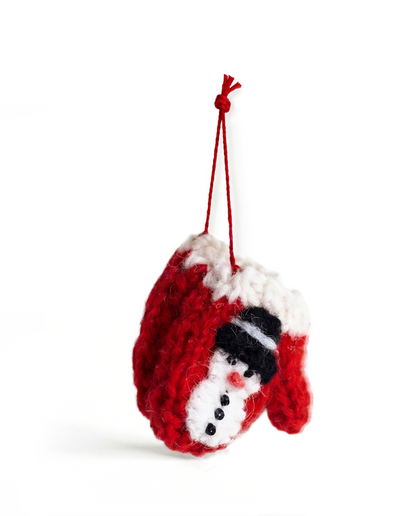 Wanten sneeuwpop rood NEP108