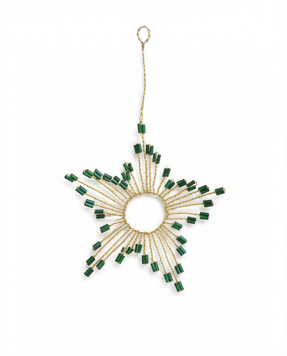 Groen Ster Ornament WD75