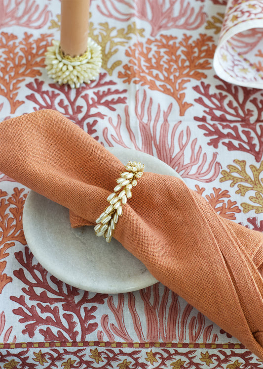 napkin ring pearl Large wd78