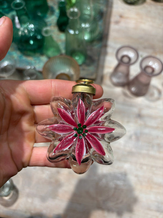 Glass Flower Ornament Pink Bloom EV 32570/WEL284
