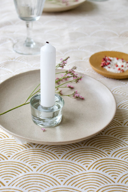 Candle holder transparent glass WEL175