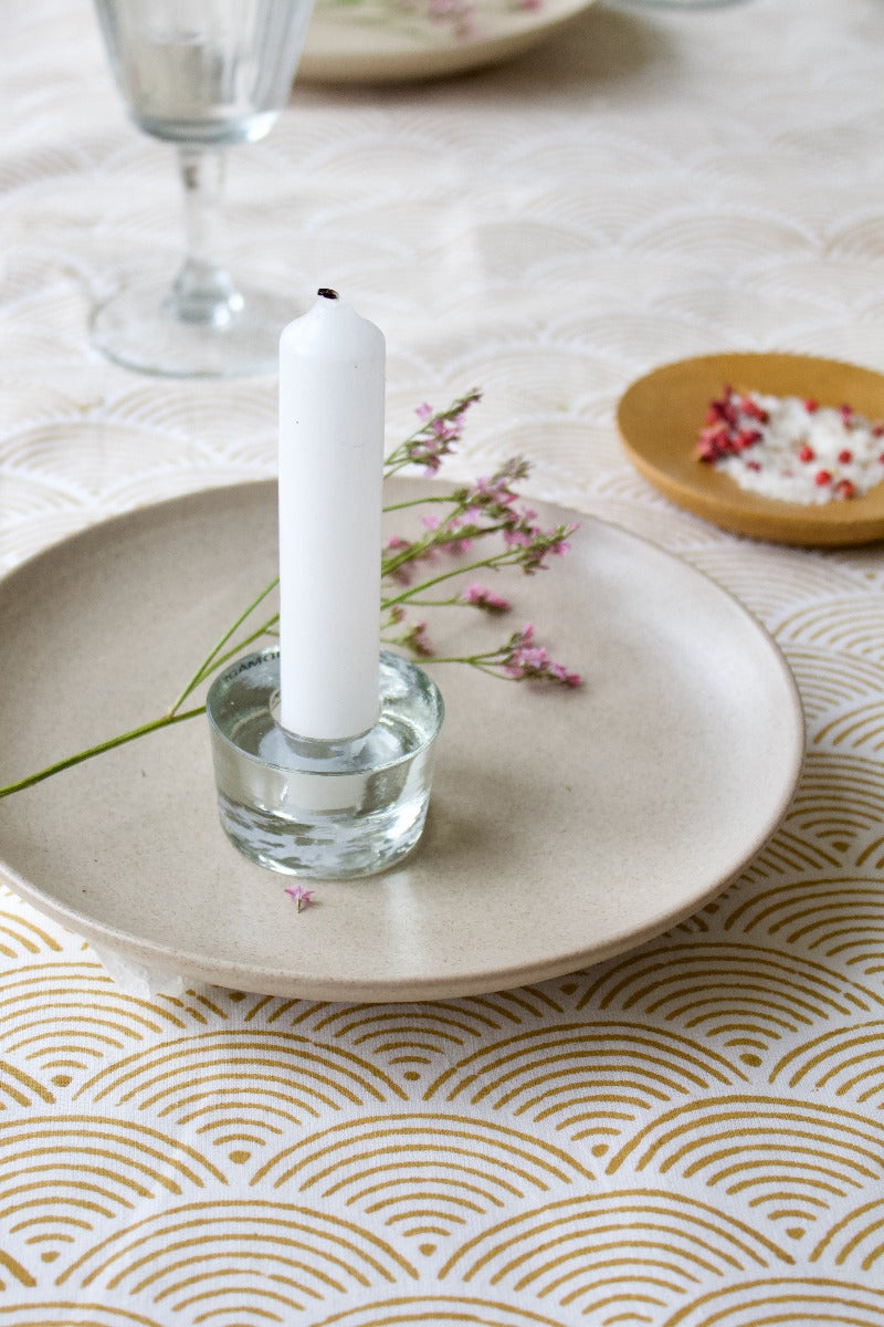 Candle holder transparent glass WEL175