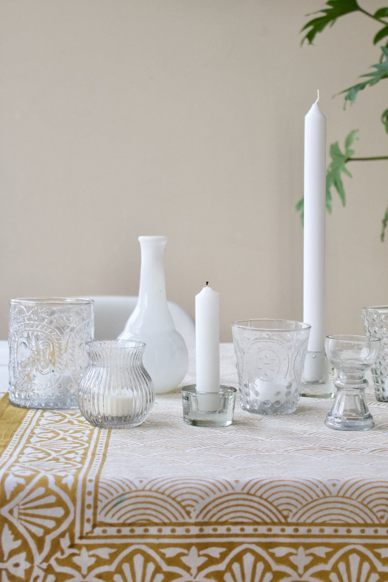 Candle holder transparent glass WEL175