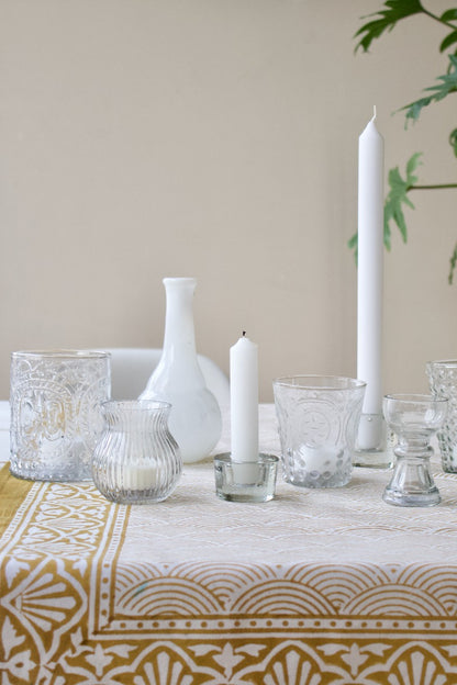 Candle holder transparent glass WEL175