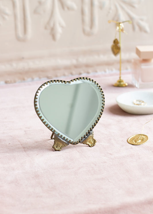 Miroir sur pied coeur TI4040