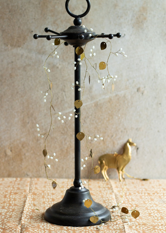 Garland witte bessen en goud EW-5559