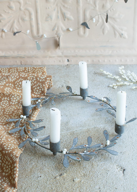 Bougeoir couronne de gui EW-5213
