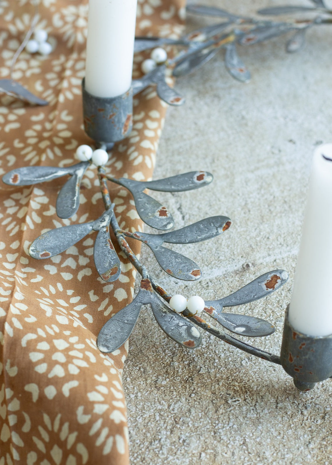Mistletoe wreath candle holder EW-5213
