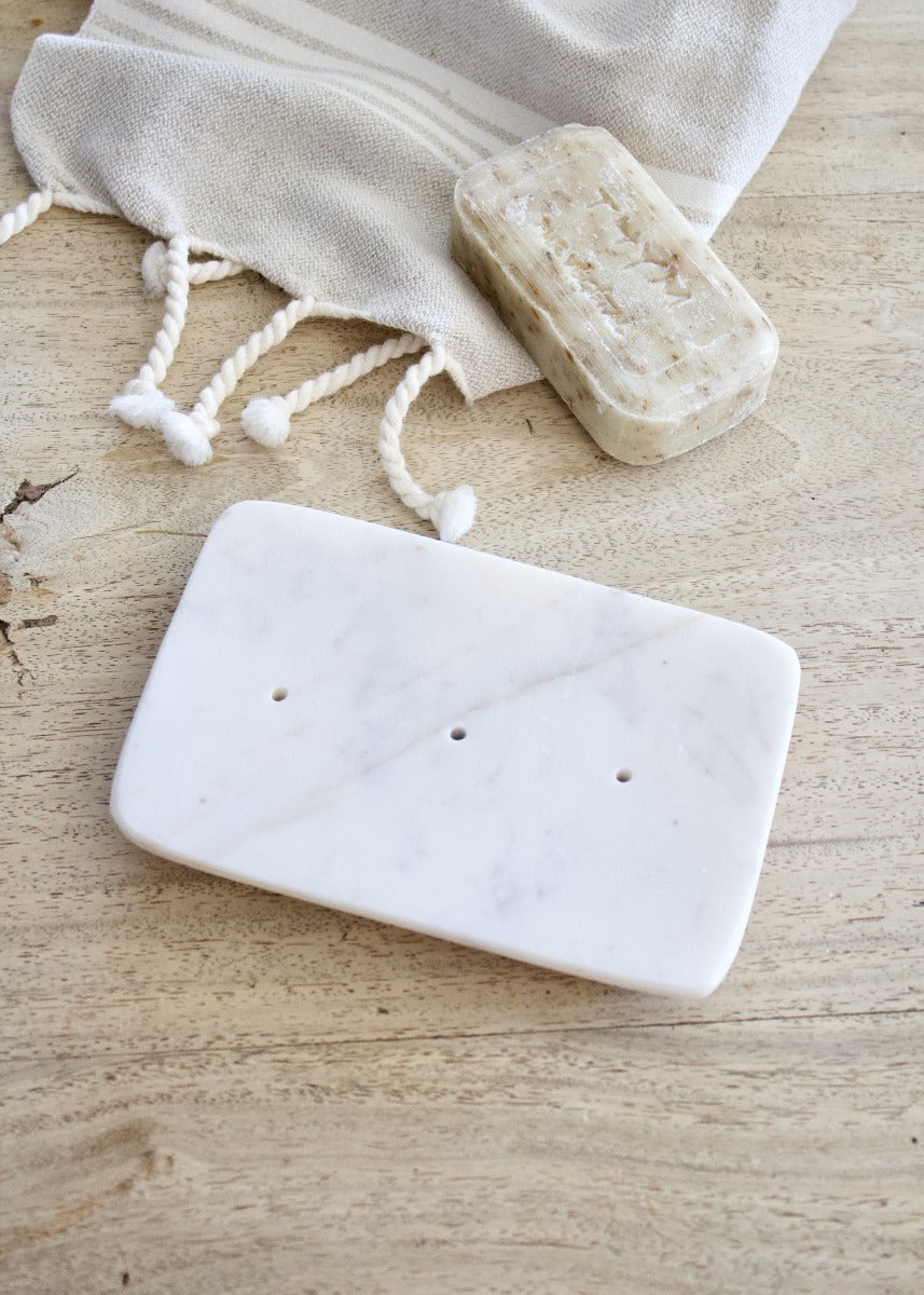 Soapdish white-grey HG-19