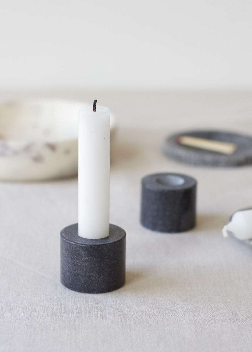 Black marble candle holder MJ-93
