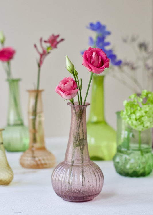 Vaas gerecycled glas lila WEL199