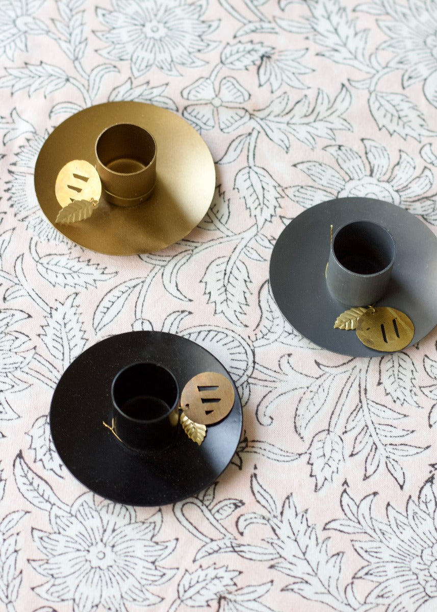 Candle holder zinc EW-5297zi