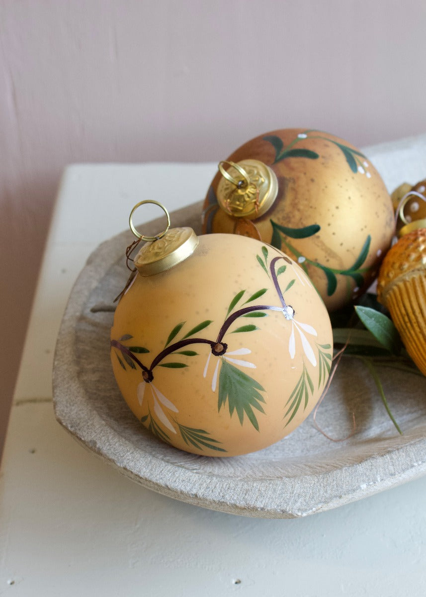 Boule de Noël or mat WEL163