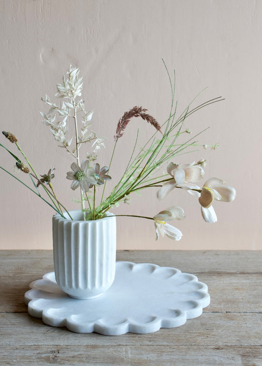 Vase en marbre rayé MJ899