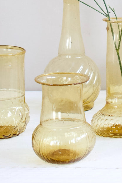 Vaas gerecycled glas licht goud DE019-46