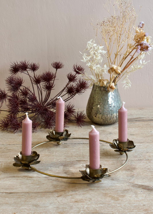 Bougeoir fleurs EW-5546