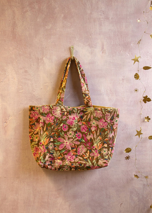 Sac en velours Fleur BHAT004
