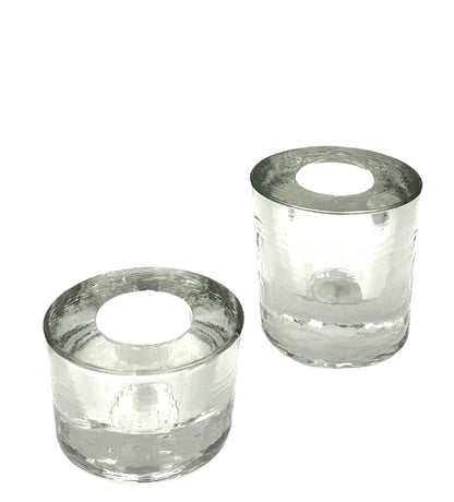 Candle holder transparent glass WEL175