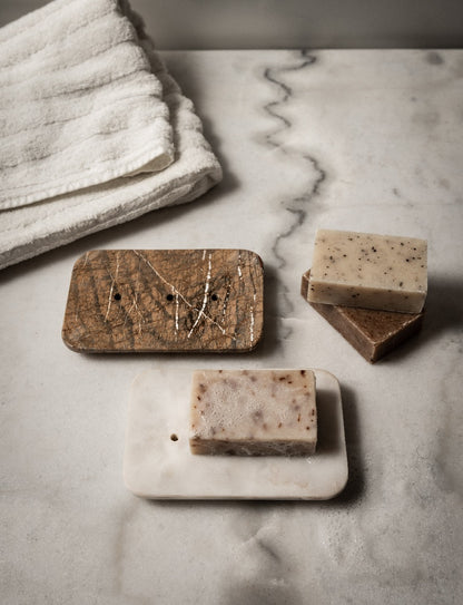 Soapdish white-grey HG-19