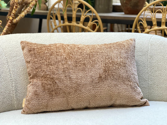 Chenille cushion cover  champagne 100 SYM103
