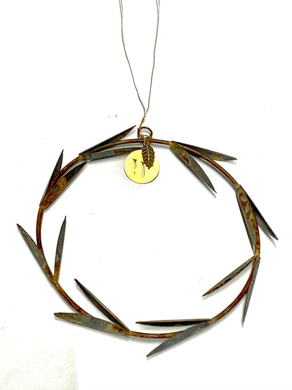 Wreath of leaves in zinc EW-5307zi