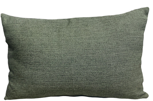 Housse de coussin en lin vert Sym 101
