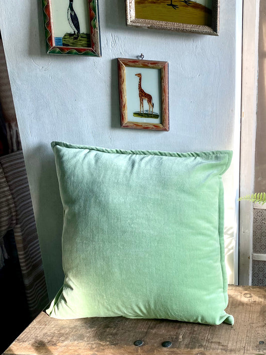 Seedling velvet cushion cover BHAT028