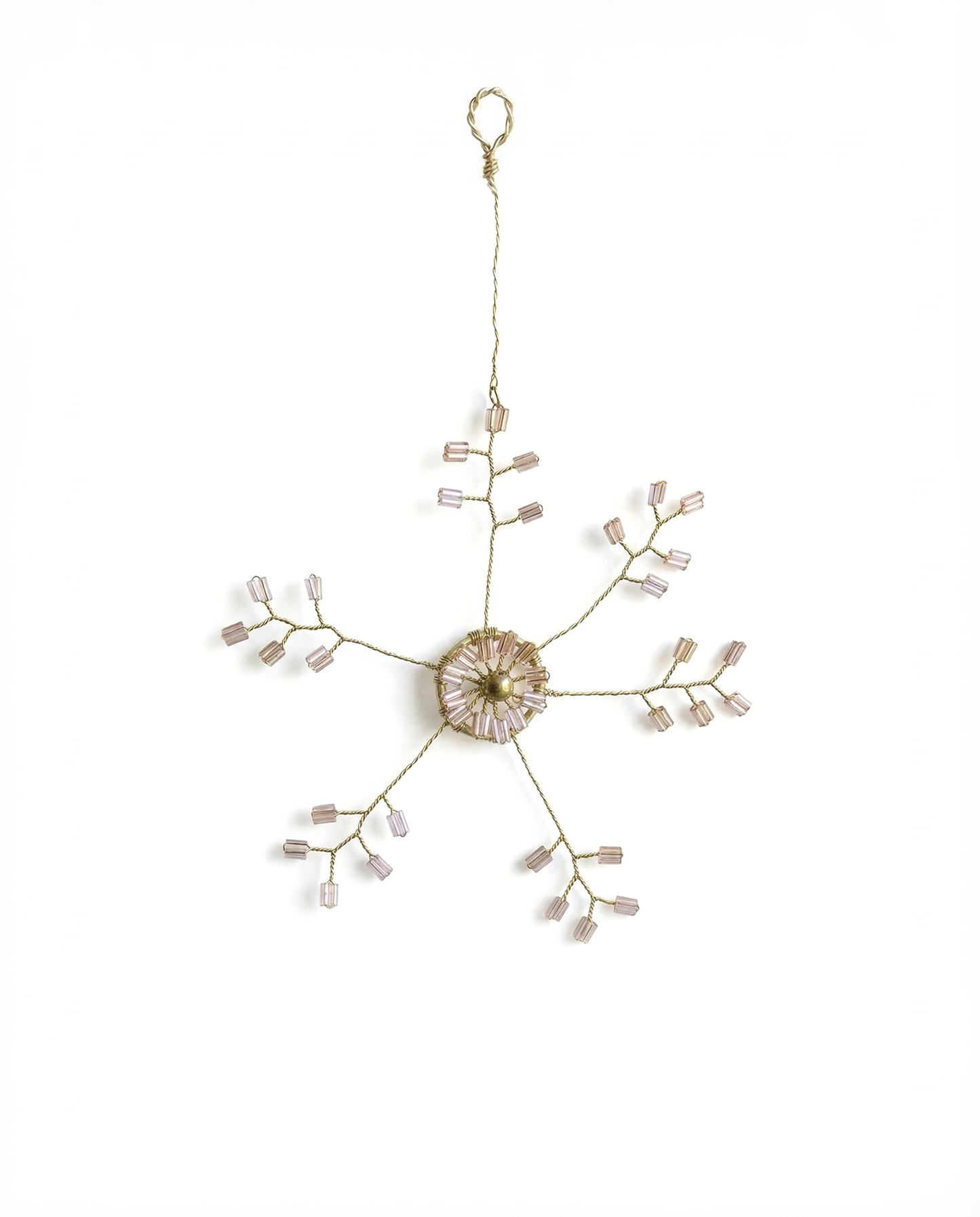 Champagne sneeuwvlok ornament WD67