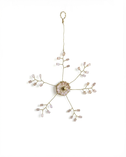 Champagne sneeuwvlok ornament WD67