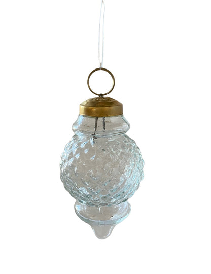 Christmas cone transparent glass WEL164