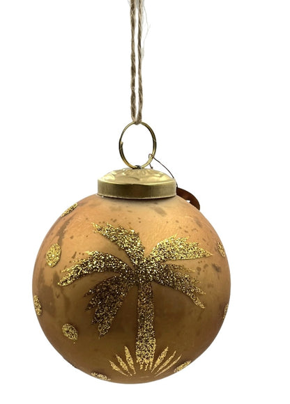 Boule de Noël palmier doré WEL169