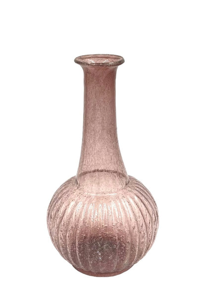 Vase recycled glass lilac WEL199