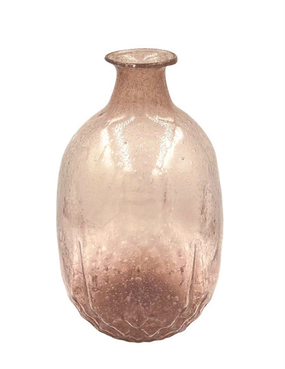 Vase recycled glass lilac WEL203