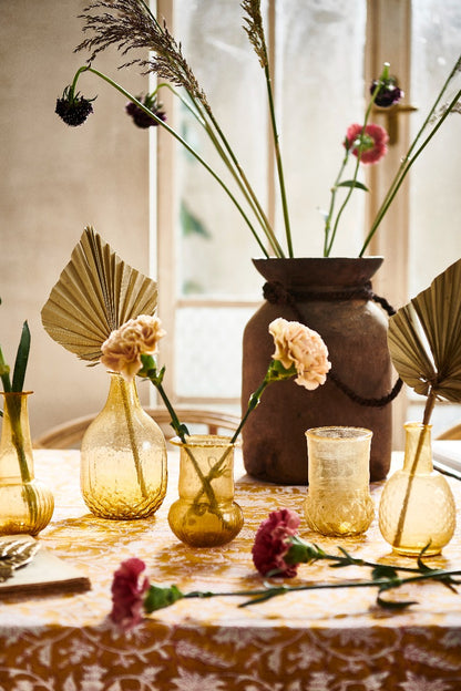 Vaas gerecycled glas licht goud DE019-46