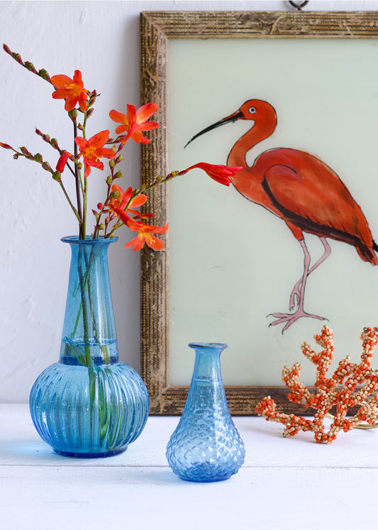 Petit vase bleu WEL262 