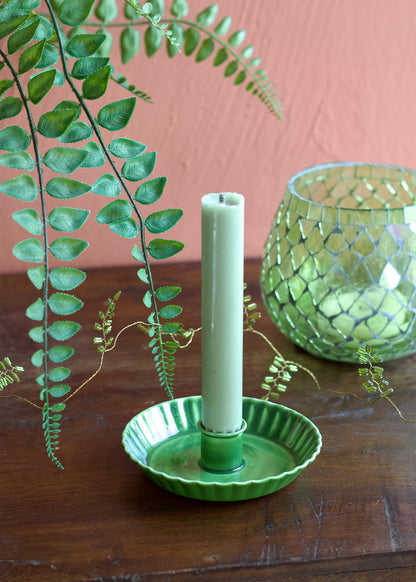 Candle holder green DG01