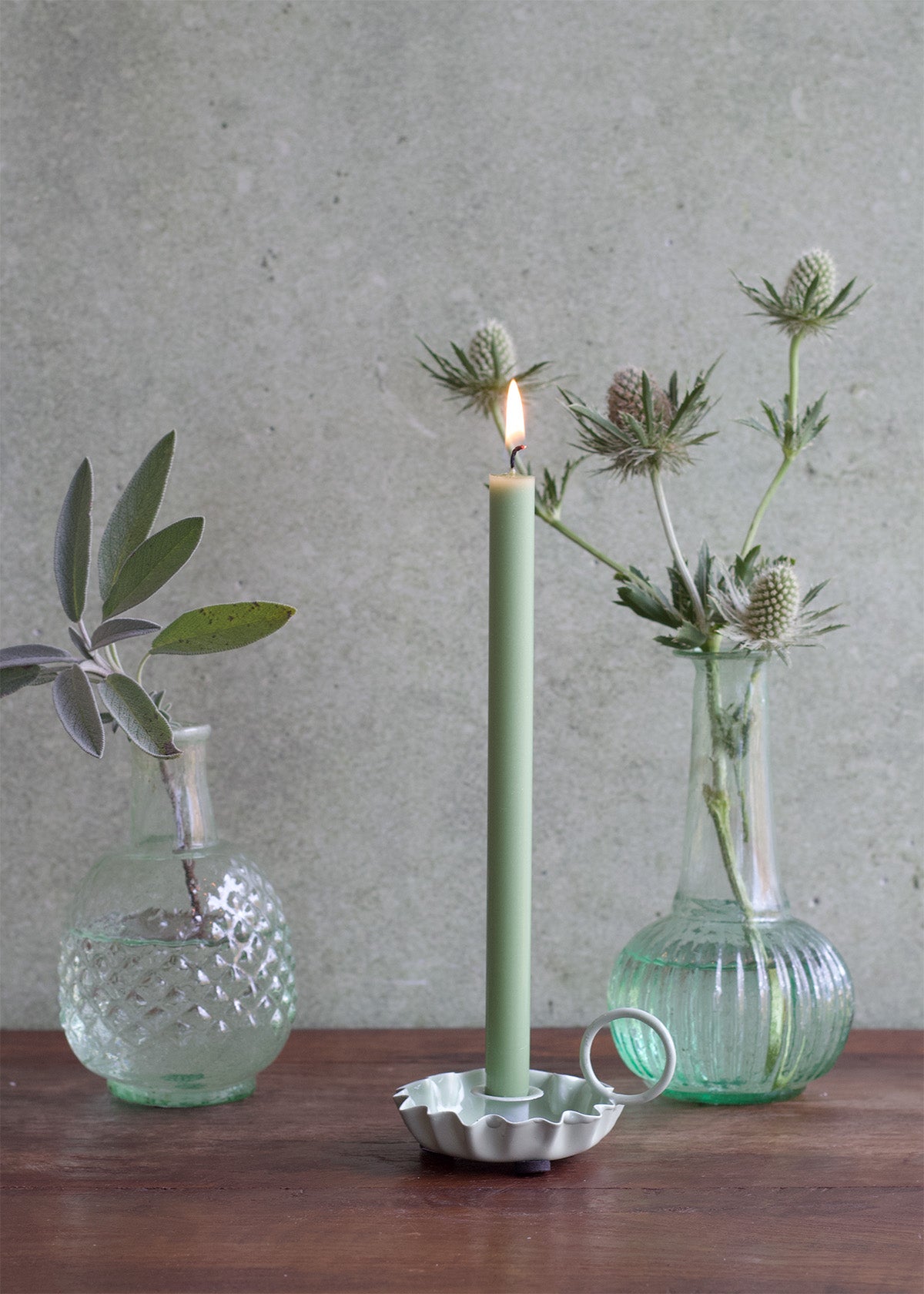 Candle holder taper mint DG06