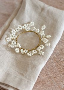 Pearl napkin ring TI240002