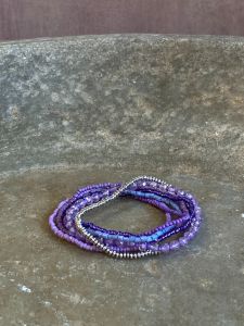 Bracelet purple silver SI004